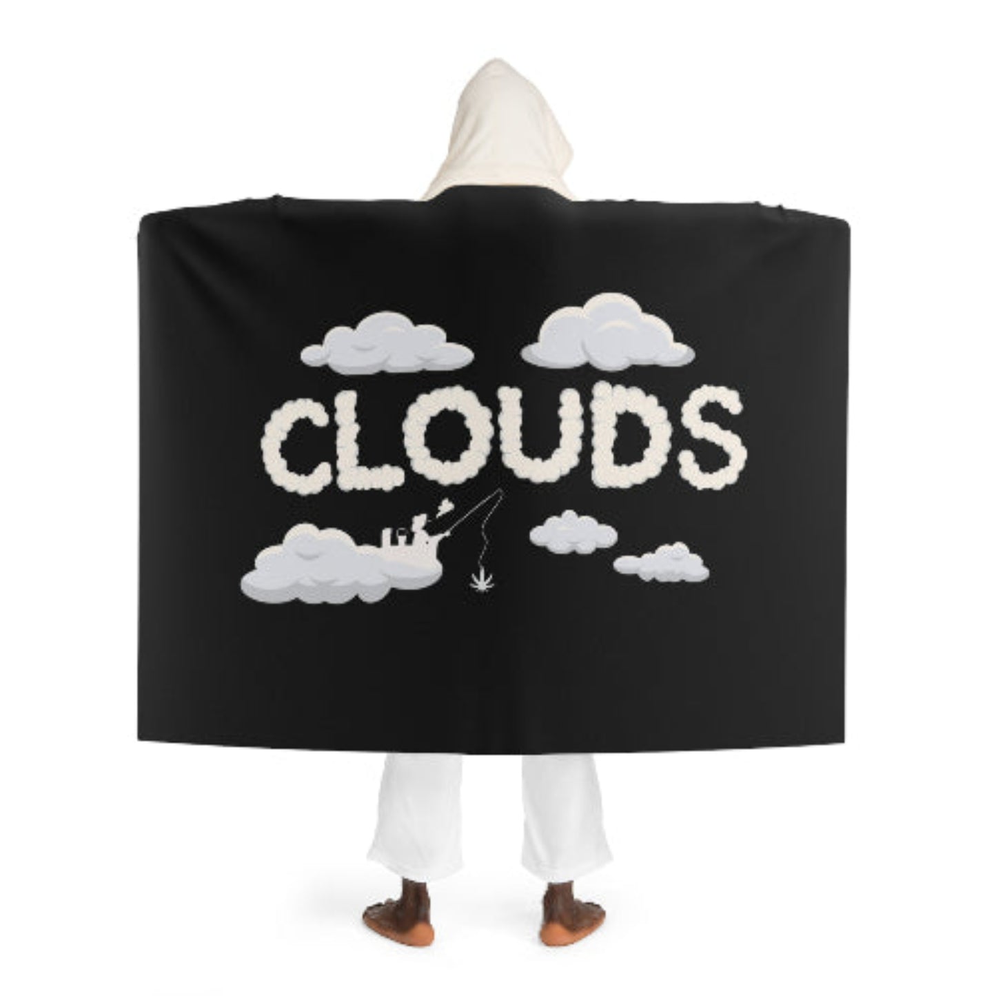 Clouds Hooded Blanket