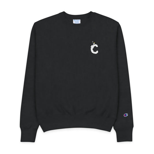 Clouds Crewneck Sweatshirt Embroidered